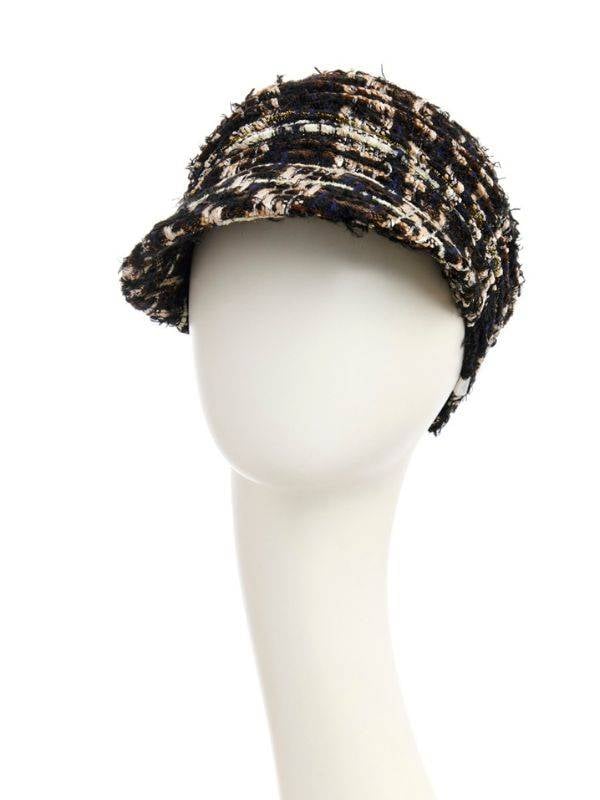 Boho Spirit Kappe Herbst/Winter, breiter Schirm und Baumwollfutter, Boho-Stil