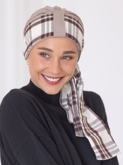 Turban Mirabeau aus Viskose, Elasthan und Baumwolle – einfach zu binden
