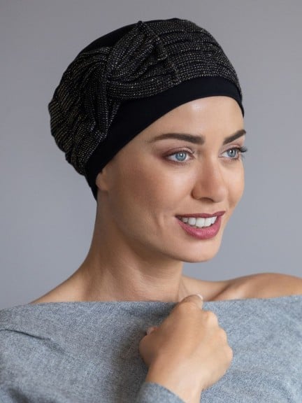 Turban Opéra – große elegante Schleife, leicht aus Viskose, Elasthan und Polyester