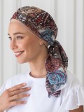 Chemo-Turban Etoile NJ Création mit langem Bindeschleier für einen eleganten, leichten und wandelbaren Stil