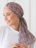 Chemo-Turban Etoile NJ Création mit langem Bindeschleier für einen eleganten, leichten und wandelbaren Stil
