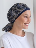 Chemo-Turban Etoile NJ Création mit langem Bindeschleier für einen eleganten, leichten und wandelbaren Stil