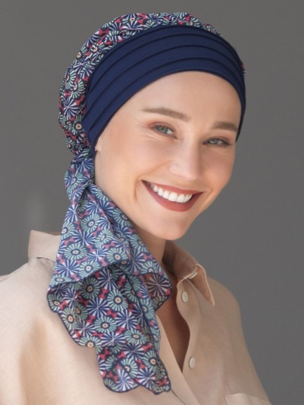 Turban Notre Dame – bindbarer Schleier, weiche und elegante Stoffe