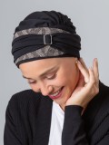 Turban Champs Elysées NJ Création mit verstellbarer Metallschnalle und eleganten Mustern – bequeme Mütze für einen schicken Look