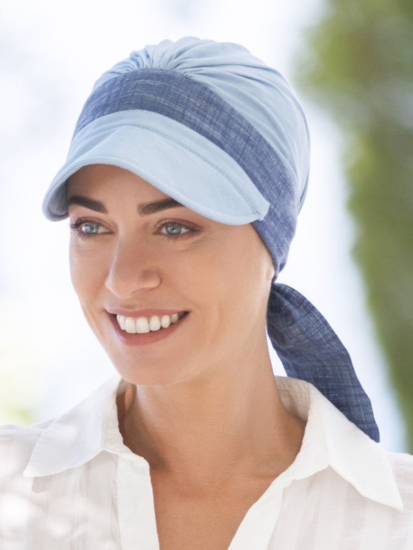 Chemo-Kappe Vincennes NJ Création, leicht und weich, femininer Stil für den Sommer und zur Kaschierung von Alopezie