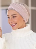 Chemo-Turban Madeleine NJ Création mit abnehmbarem Stirnband, komfortabel, natürliches und dezentes Aussehen, in mehreren Farben