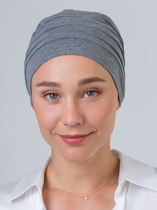 Turban Passy NJ Création: leichter Turban aus Bambus, Viskose und Bio-Baumwolle, Falten für Volumeneffekt, komfortabel und schwe