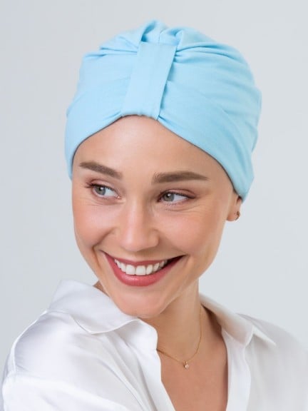 Turban Oléron aus Baumwolle – Volumen vorne und leuchtende Farben