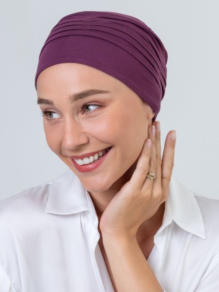 Turban Bamboo NJ Création - weiche und umweltfreundliche Bambushaube, erhältlich in vielen Farben