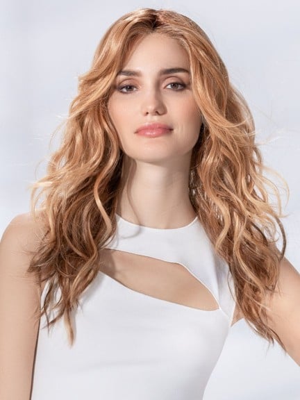 Medizinische Perücke Sparkle Deluxe Ellen Wille mit langen, gewellten Haaren, Lace Front und hitzebeständiger Kunstfaser