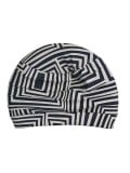 Chemo-Turban Medea Gisela Mayer, geometrische Muster, Bambus-Innenfutter
