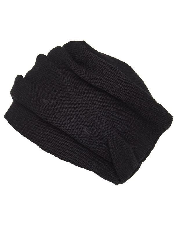Turban Mina Knitt plissiert aus Bambus und Spandex, Naturfarbe