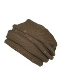 Turban Mina Knitt plissiert aus Bambus und Spandex, Naturfarbe