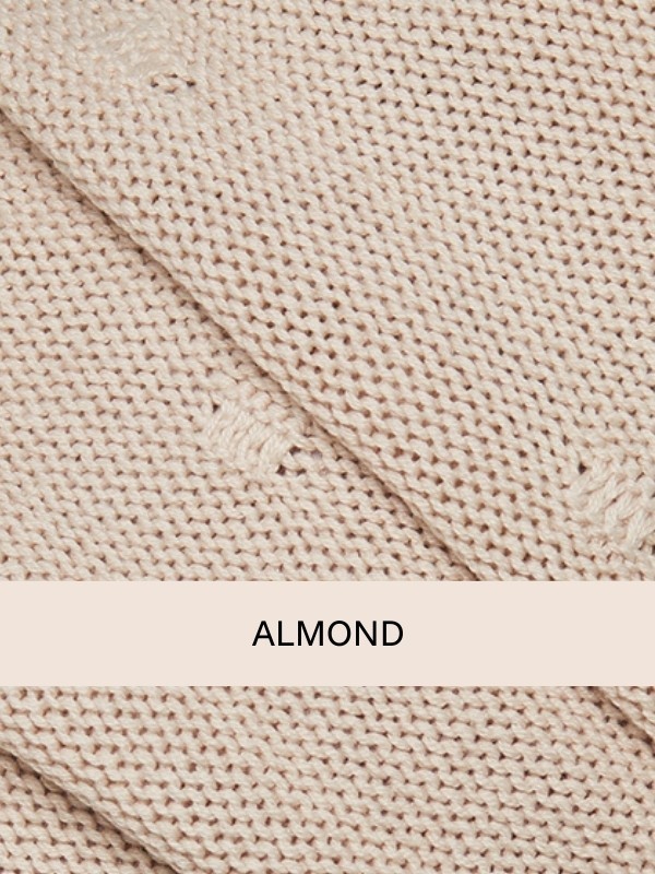 Turban Mina Knitt plissiert aus Bambus und Spandex, Naturfarbe