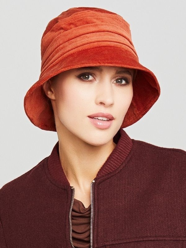 Hut Alana Gisela Mayer, Herbstfarbe, weich und bequem mit 100% Viskose-Futter
