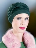 Turban Adèle MM Paris aus einfarbiger Bambusfaser, leicht und komfortabel