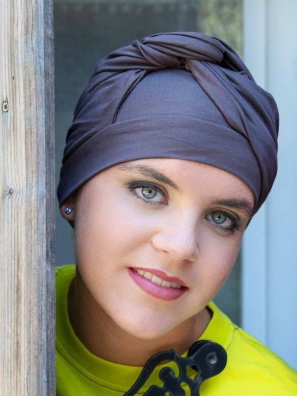 Turban Adèle MM Paris aus einfarbiger Bambusfaser, leicht und komfortabel