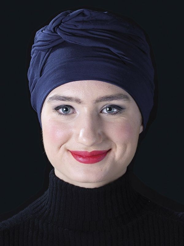 Turban Adèle MM Paris aus einfarbiger Bambusfaser, leicht und komfortabel