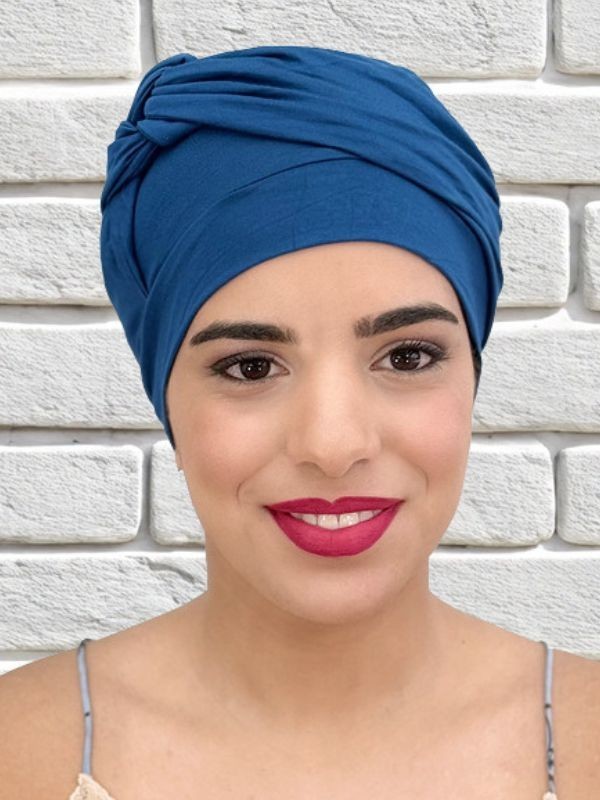 Turban Adèle MM Paris aus einfarbiger Bambusfaser, leicht und komfortabel