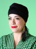Turban Adèle MM Paris aus einfarbiger Bambusfaser, leicht und komfortabel