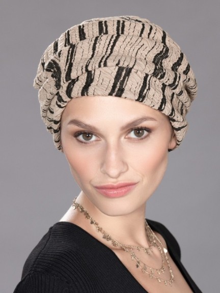 Entdecken Sie Avani: Turban mit marmoriertem Muster, Weichheit und elegantes Volumen