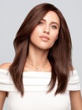 Perücke Sympathy HH Mono Lace Deluxe Large Gisela Mayer – natürliches Remy-Haar 50 cm, unsichtbare Lace Front, große Größe 58–6