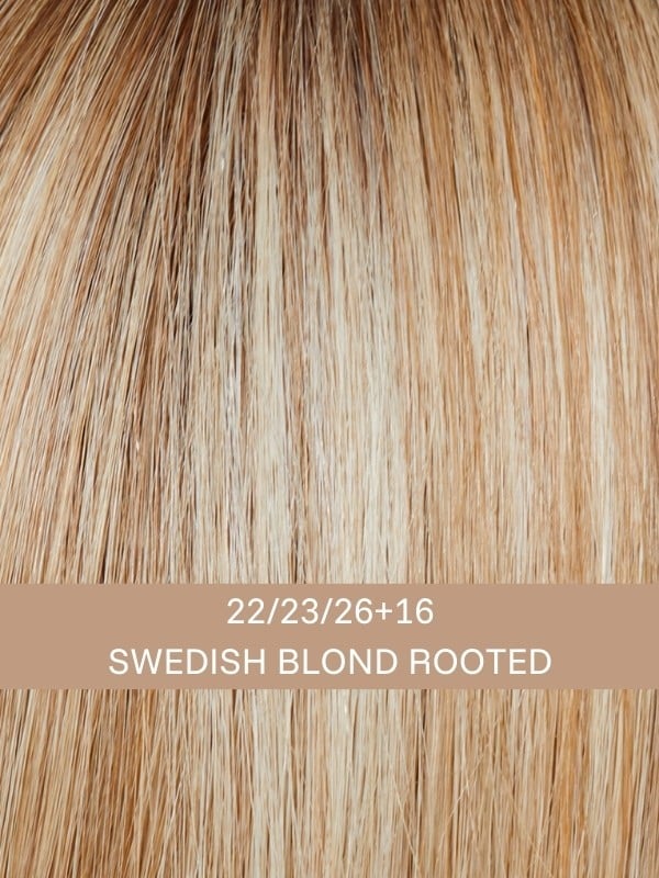 Perücke New Exclusiv Echthaar Gisela Mayer: Remy Hair Echthaar, langer gestufter Schnitt, frontales Kinotulle