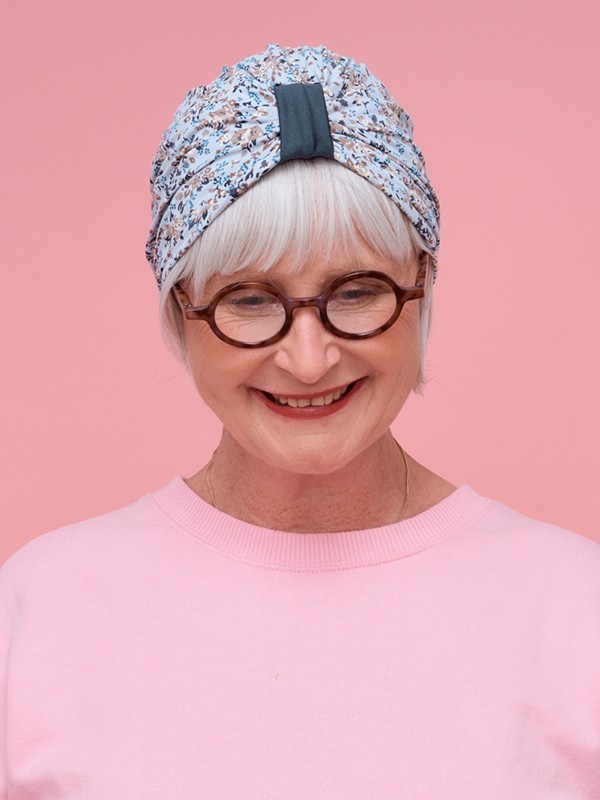 Chemo-Mütze Assalit aus weicher Baumwolle, UV-Schutz SPF 40+
