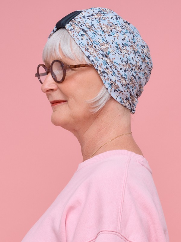 Chemo-Mütze Assalit aus weicher Baumwolle, UV-Schutz SPF 40+