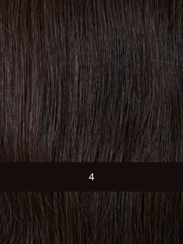 Perücke Page Long aus Remy Hair Echthaar, tiefer Mittel-Lob mit Strähne, natürliches und komfortables Ergebnis.