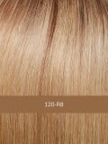 Perücke Page Long aus Remy Hair Echthaar, tiefer Mittel-Lob mit Strähne, natürliches und komfortables Ergebnis.