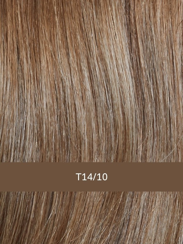Perücke Gisela Mayer Euro Mix Pearl: mittellanger Stufencarré, 100% Euro Human Hair, unsichtbares Lace Front, natürliche Wirkung