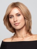 Perücke Gisela Mayer Euro Mix Pearl: mittellanger Stufencarré, 100% Euro Human Hair, unsichtbares Lace Front, natürliche Wirkung