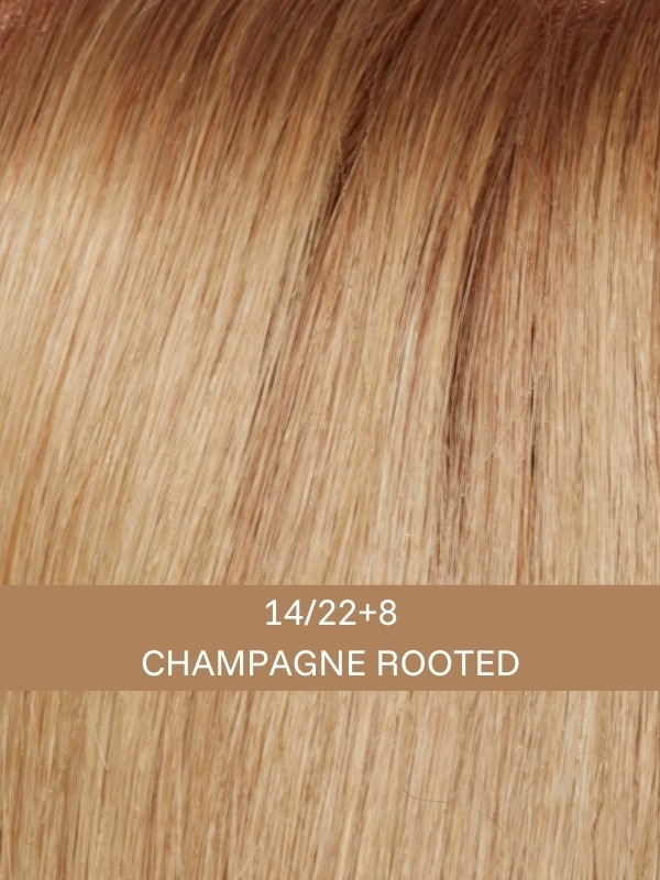 Perücke Euro Silver Gisela Mayer: glatter mittellanger Bob aus 100% Euro Human Hair, unsichtbare Stirnkante, natürlicher Look