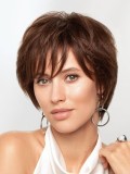 Kurze Echthaarperücke Euro Clic von Gisela Mayer mit ausgefranstem Pony und leichter Montur