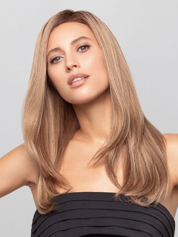 Perücke HH Remy Select lang glatt aus 100% Remy Hair, unsichtbarer Fronttüll