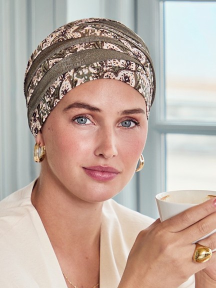 Wählen Sie den Hindi Bambou Turban – plissiert, leicht und thermoregulierend
