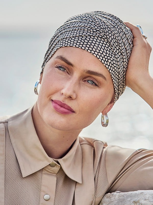 Turban Hindi Bambou Christine Headwear aus Bambus-Viskose Caretech®, elegante und komfortable Mütze bei Alopezie oder Chemothera