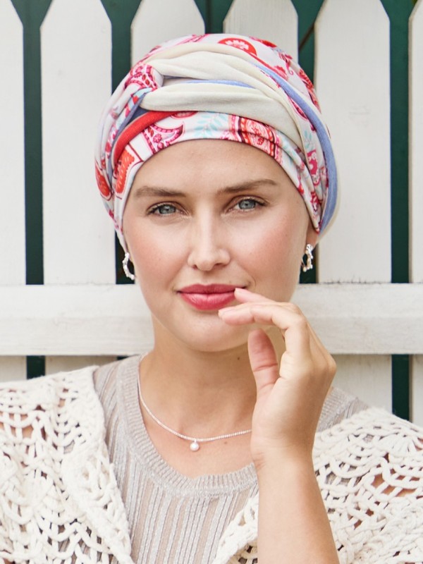 Mütze Noya Bambus — Gedrehtes Stirnband und dekorativer Knoten | Christine Headwear