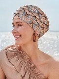 Turbanmütze Zen Lin Christine Headwear aus natürlichem Leinen, leicht und atmungsaktiv, ideal bei Alopezie oder Behandlungen.