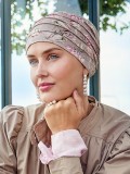 Turbanmütze Zen Lin Christine Headwear aus natürlichem Leinen, leicht und atmungsaktiv, ideal bei Alopezie oder Behandlungen.