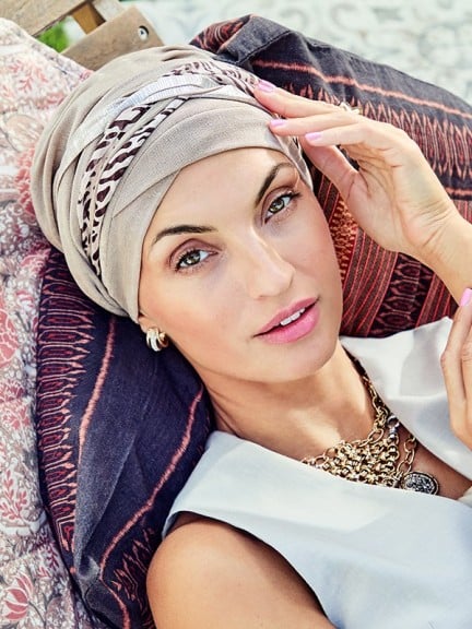 Bonnet Boho Twin Set – Medizinischer Turban 2 in 1 mit Mustern | Christine Headwear