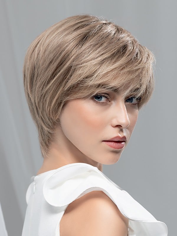 Perücke Award Deluxe Ellen Wille aus natürlichem Remy Hair: kurzer Schnitt 10–15 cm, Monofilament und unsichtbare Lace Front, pe