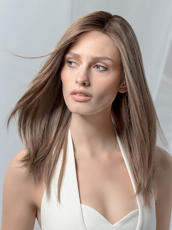 Emotion Small Deluxe Ellen Wille: lange Remy Hair Perücke, kleine Größe 52–54 cm, Monofilament und Extra-großes Cinema-Front-Tül