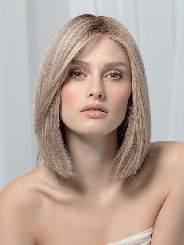 Perücke Yara Mono Ellen Wille: mittellanger Bob aus natürlichem Remy-Haar, Monofilament-Basis und unsichtbarer Kontur für ein na