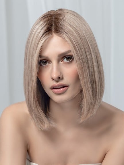Yara Perücke Remy Hair mittellanger Bob aus Echthaar - natürlich schöner Look