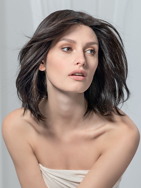 Perücke Yara Mono Ellen Wille: mittellanger Bob aus natürlichem Remy-Haar, Monofilament-Basis und unsichtbarer Kontur für ein na