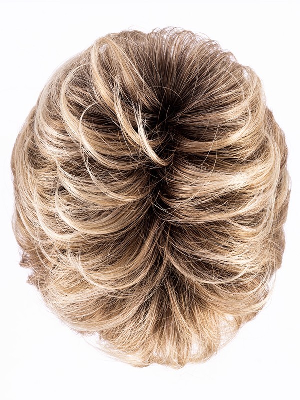 Perücke Alba Comfort kurz mit Stufenschnitt und Rooted-Effekt (dunkle Ansätze), moderner und natürlicher Look, ideal für den All
