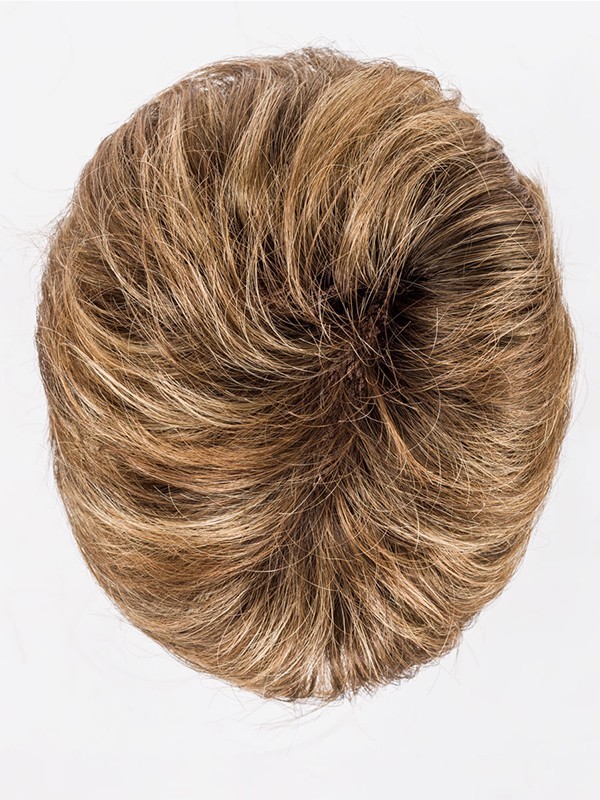 Perücke Alba Comfort kurz mit Stufenschnitt und Rooted-Effekt (dunkle Ansätze), moderner und natürlicher Look, ideal für den All