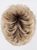 Perücke Alba Comfort kurz mit Stufenschnitt und Rooted-Effekt (dunkle Ansätze), moderner und natürlicher Look, ideal für den All